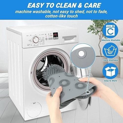 Bathroom Mat- Silicone Non Slip Round Bathroom Mat(Assorted Color)